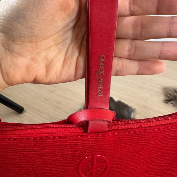Giorgio Armani Red Clutch Bag - Picture 5 of 7